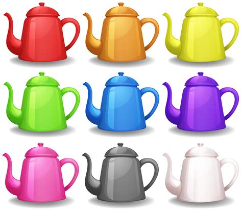 Teapots 302920 Vector Art at Vecteezy