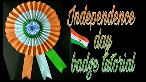 DIY Independence day craft ideas, Tricolour badge, 15th august craft ...