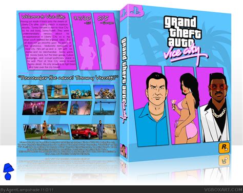 Grand Theft Auto: Vice City PlayStation 2 Box Art Cover by AgentLampshade