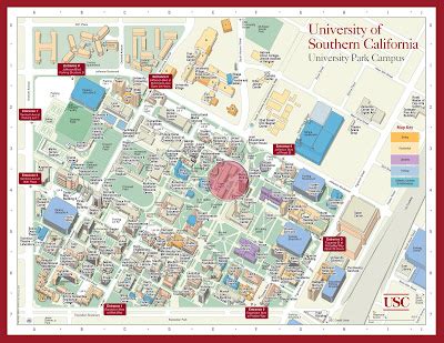 Lola Spec Ad: USC Audition Map: Location Taper Hall; Parking