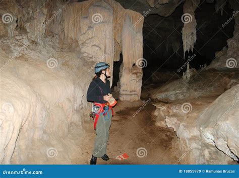 Exploring Caves stock photo. Image of caves, geologic - 18855970