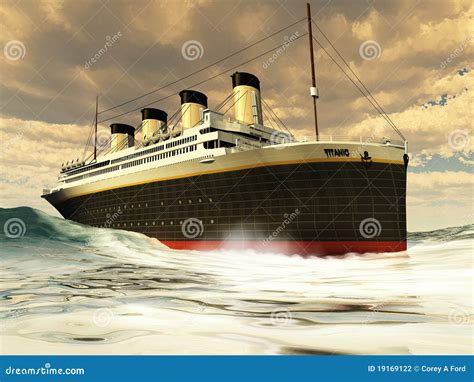 Titanic Ocean-Liner stock photo. Image of unsinkable - 19169122