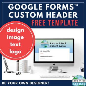 FREE Google Forms™ Custom Header Template | How To Change Form Appearance