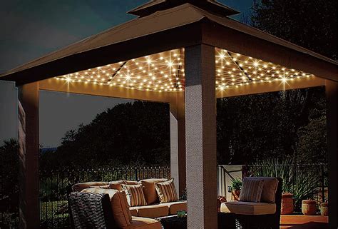 *new* Anycosy 480 LED Gazebo Net Light, 10ft x10ft Mesh Curtain Lights Outdoor Waterproof ...