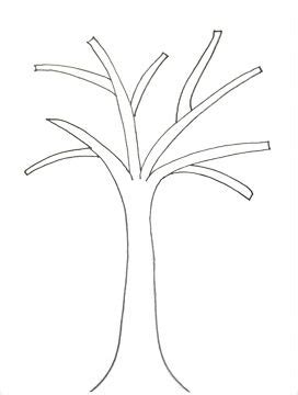 Wall hanging, Tree templates, Spring scene