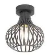 QAZQA 105116 Modern Ceiling Lamp Black 18 cm Instruction Manual