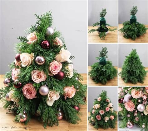 DIY Tabletop Christmas Trees