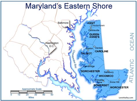 Map Of Maryland Eastern Shore - Tour Map