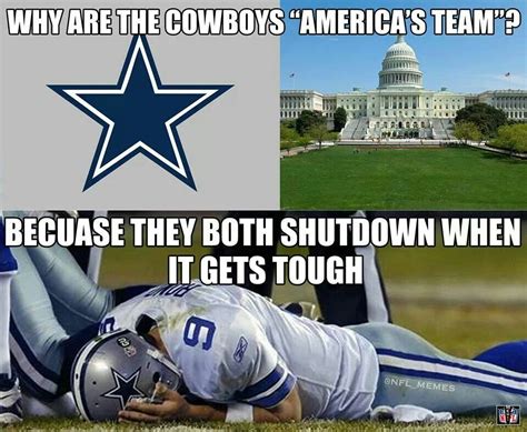 I hate the cowboys Nfl Jokes, Funny Football Memes, Funny Nfl, Funny ...