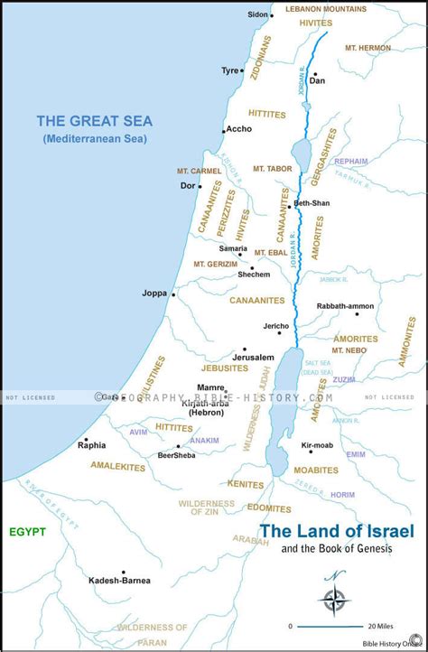 The Land of Israel in Genesis - Bible History