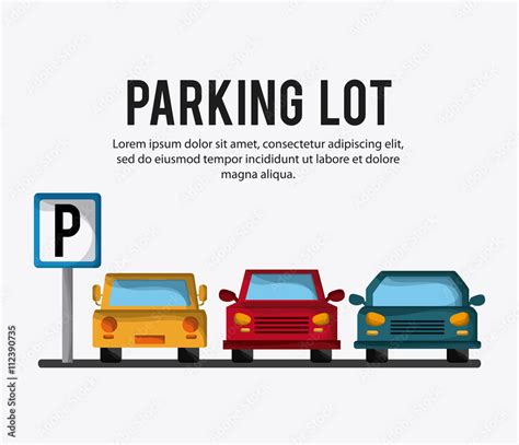 Parking lot design. Park icon. White background , vector graphic Stock ...