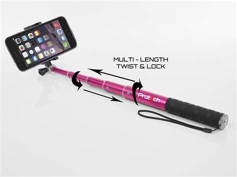 Monopod Selfie Stick 60cm Telescopic Compact Bluetooth Wireless Phone ...