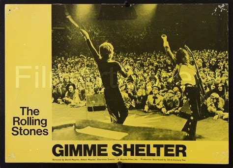 Gimme Shelter Vintage Movie Poster