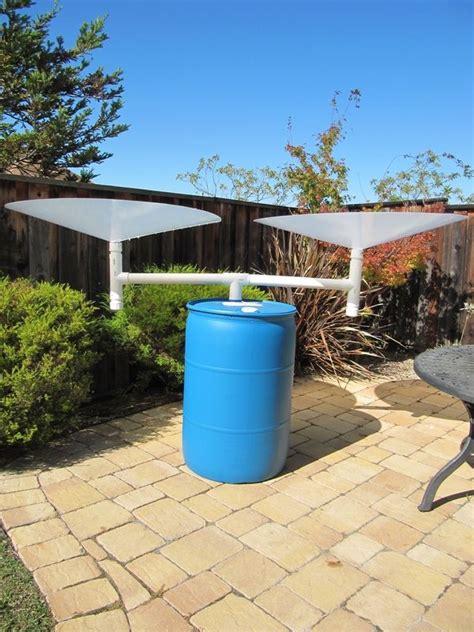 another 55 gallon system with RainSaucers... … | Rainwater harvesting ...