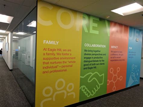 Company Core Values, Office Meeting Room, School Wall Art, Assistant Principal, Office Branding ...