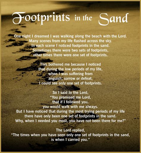 Footprints In The Sand - 10 Free PDF Printables | Printablee