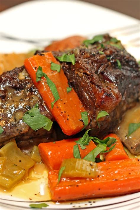 Braised Beef Short Ribs in Herbed White Wine Sauce - keviniscooking.com