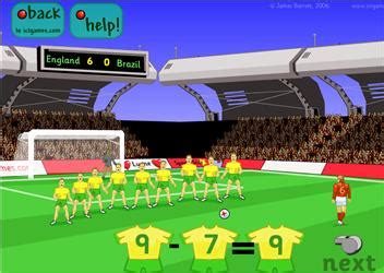 Soccer Subtraction - ICT Games - Maths Zone Cool Learning Games