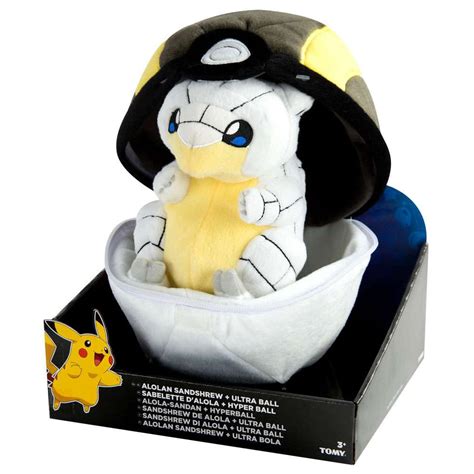 Pokemon Alolan Sandshrew & Ultra Ball Zipper Poke Ball Plush - Walmart.com - Walmart.com