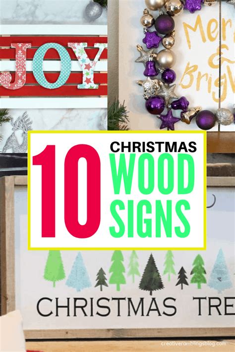 10 DIY Christmas Sign DIY Projects - Creative Ramblings