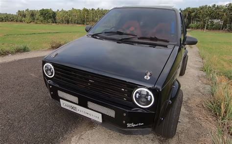 Maruti 800 Modified With A Wide-Body Kit And Fancy Interior