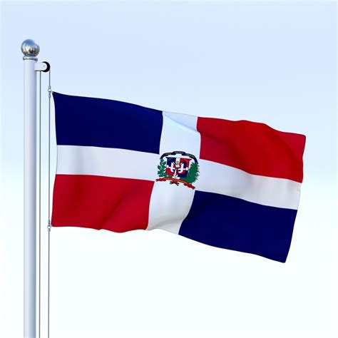 Printable Dominican Republic Flag