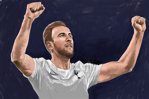 My drawing of Harry Kane. 2 goals and a win against Everton! : r/coys