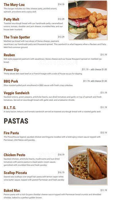 Menu at Powerhouse Restaurant & Brewery, Puyallup