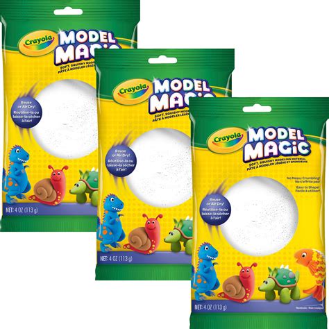 Crayola Model Magic 4oz-White, Multipack Of 3- - Walmart.com