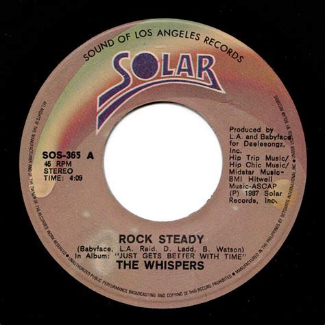 The Whispers - Rock Steady (1987, Vinyl) | Discogs