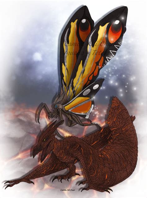 Rodan and Mothra by FreakyRaptor on DeviantArt | Kaiju art, Kaiju monsters, Rodan