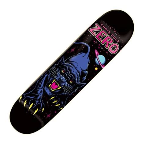 Zero Skateboards Zero Chris Cole Black Panther Skateboard Deck 8.125'' - Skateboard Decks from ...