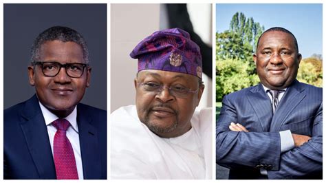 Aliko Dangote, Abdulsamad Rabiu & Mike Adenuga Top Forbes Africa's ...