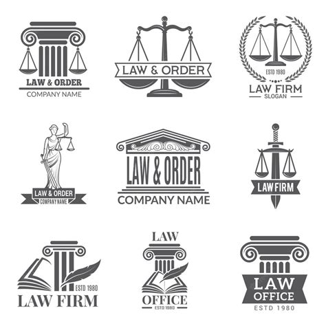 Premium Vector | Law and legal labels. legal code, judge hammer and other corporate symbols of ...