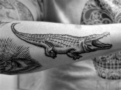 60 Alligator Tattoo Designs For Men - Cool Crocodiles