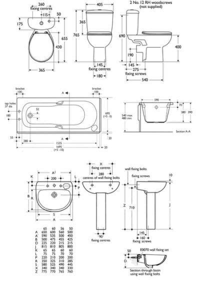 STANDARD BATHROOM SIZES » Bathroom | Bathroom dimensions, Bathroom design small, Bathroom design