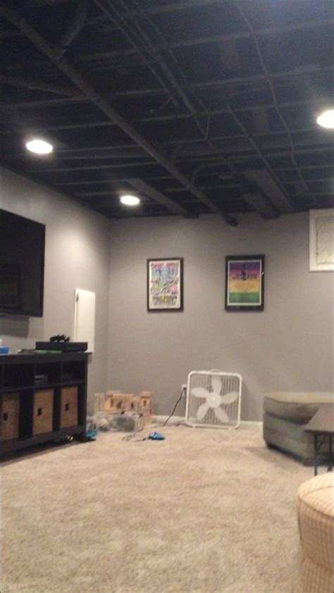 spray paint basement ceiling black - Jalisa Sterling