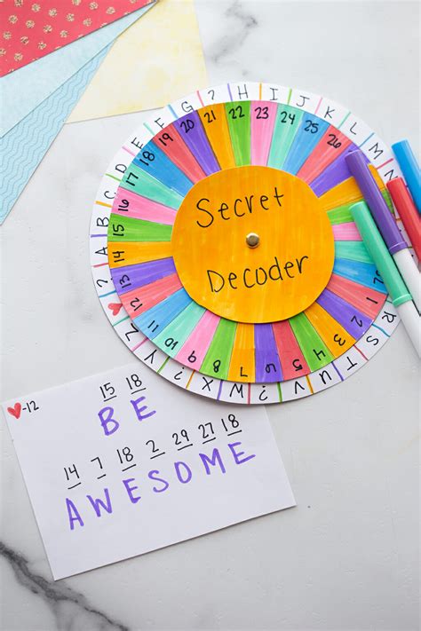 Spy Decoder Wheel - The Crafting Chicks