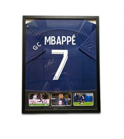 Mbappé PSG Signed and Framed Shirt - CharityStars