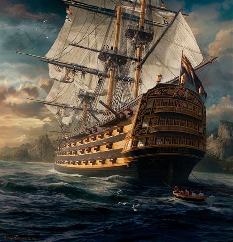 HMS Excalibur by Sarel Theron | Old sailing ships, Sailing ships, Sailing