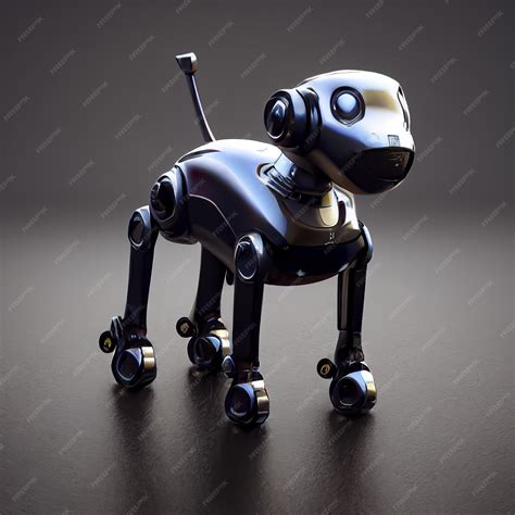 Premium AI Image | Futuristic pet robot dog. Robotic cyber dog.