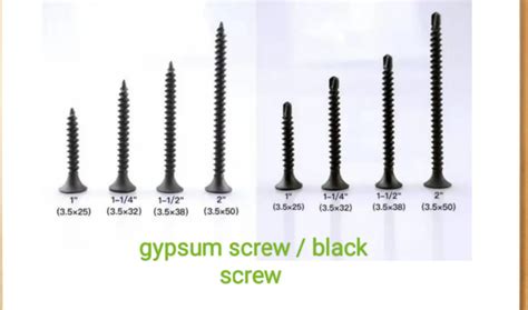 Black screw / gypsum screw on Carousell