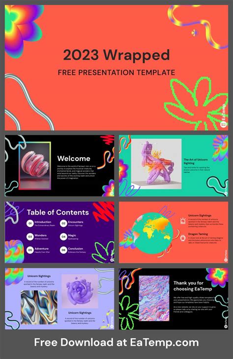 Spotify Wrapped PowerPoint Template & Google Slides Theme - EaTemp