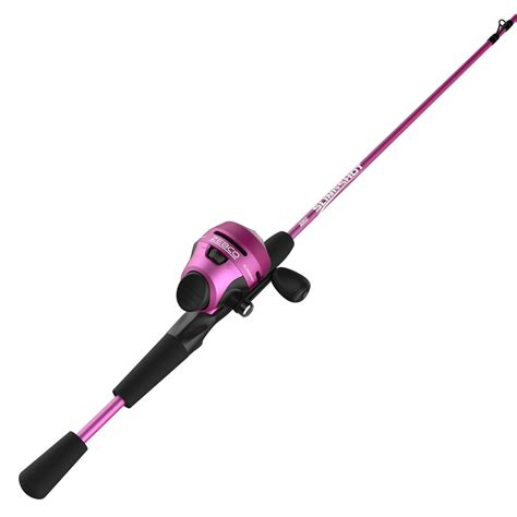 Zebco Slingshot Spincast Reel and Fishing Rod Combo, 5-Foot 6-in 2-Piece Rod, Purple - Walmart ...