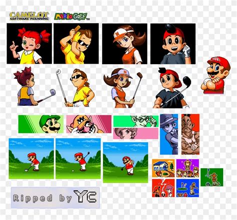 Intro - Mario Golf Game Boy Characters, HD Png Download - 828x729 ...