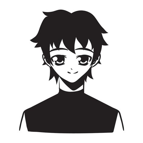 happy anime boy 16756556 Vector Art at Vecteezy