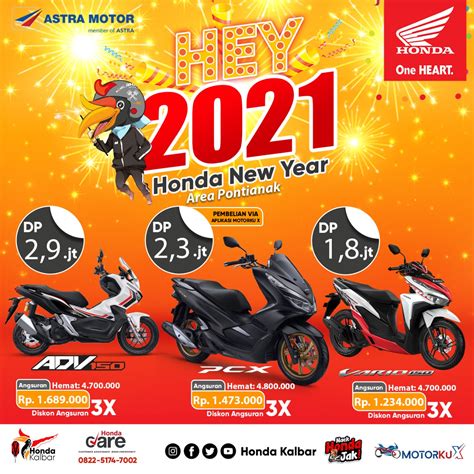 Tahun Baru Motor Baru, Ada Promo Angsuran dari Honda Kalbar - BujangAdau