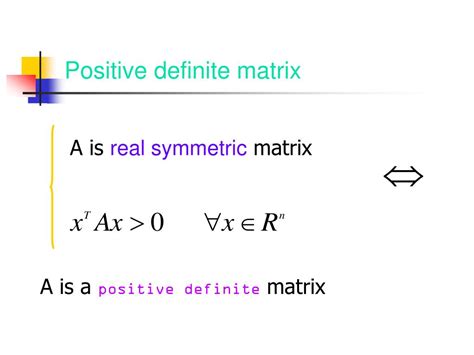 Positive definite matrix - greatrety