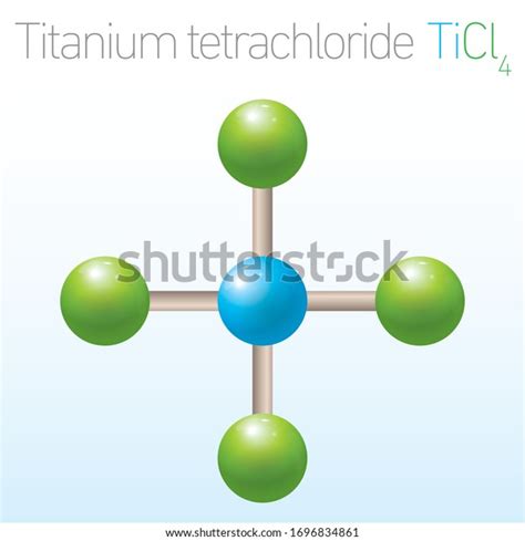 Titanium Tetrachloride Ticl4 Structural Chemical Formula Stock Vector (Royalty Free) 1696834861 ...