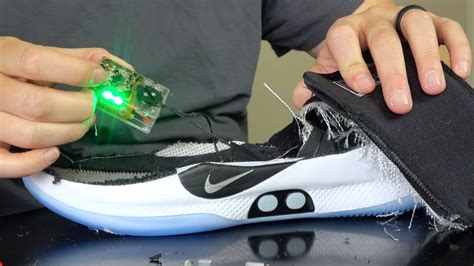 What's inside World's First Self Lacing Basketball Shoes? - YouTube